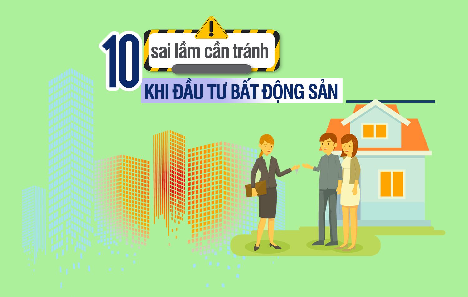 [Infographic] 10 sai lầm cần tránh khi đầu tư bất động sản