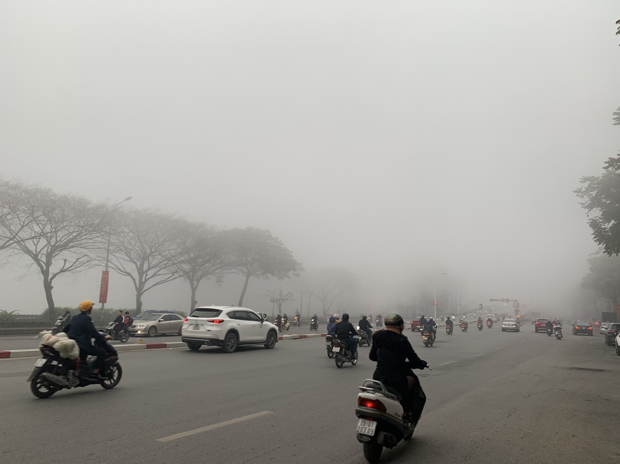 Chìm trong sương mù, Hà Nội mà ngỡ như Sapa