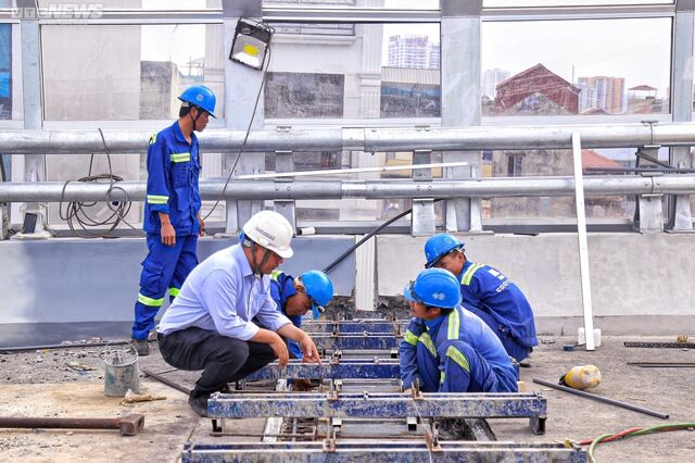 Diện mạo cầu cạn 10.000 tỷ đồng đi qua 4 quận Hà Nội trước ngày thông xe - Ảnh 11. Diện mạo cầu cạn 10.000 tỷ đồng đi qua 4 quận Hà Nội trước ngày thông xe - Ảnh 11.