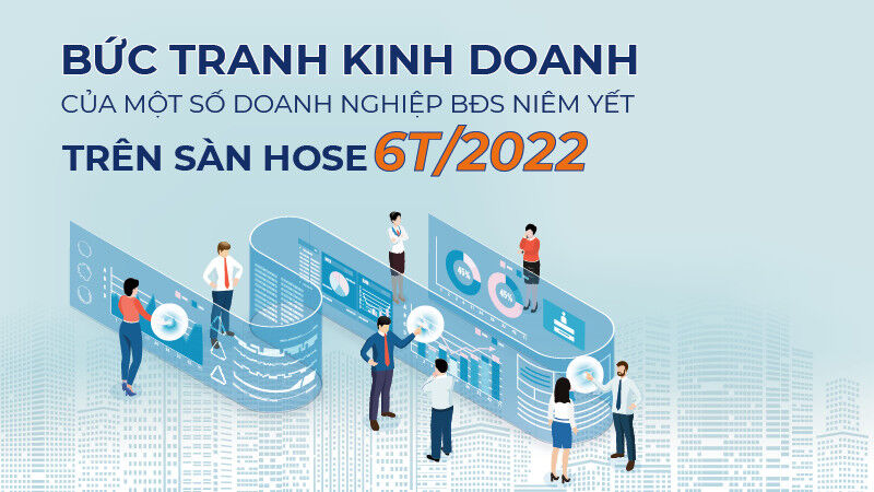 [Infographic] Các ông lớn bất động sản trên sàn HoSE kinh doanh ra sao trong 6T/2022