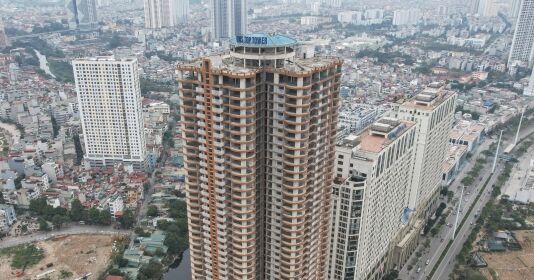 Dự án QMS Top Tower vẫn chưa thể đưa vào sử dụng dù đã cất nóc gần 3 năm