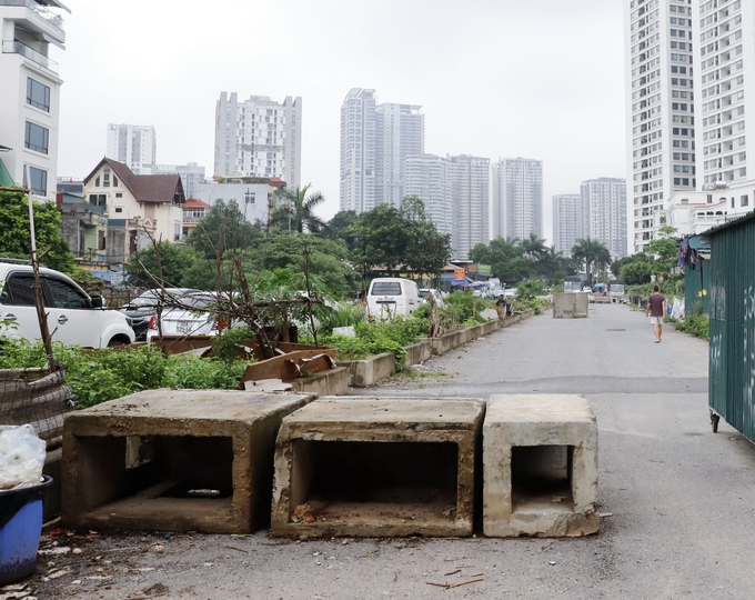 Dự án chậm tiến độ, dân tranh thủ trồng rau