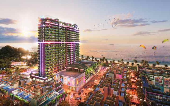 Hai công trình “trái tim” của dự án Flamingo Ibiza 1 được cất nóc và ra mắt hôm nay