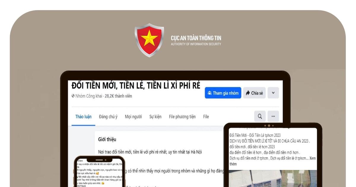 Cảnh giác trước các dịch vụ đổi tiền trên mạng xã hội dịp cận Tết Nguyên đán