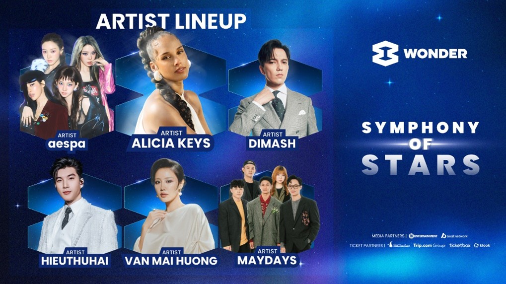 Alicia Keys, aespa, Dimash cùng dàn sao Việt “đổ bộ” 8Wonder Winter 2025