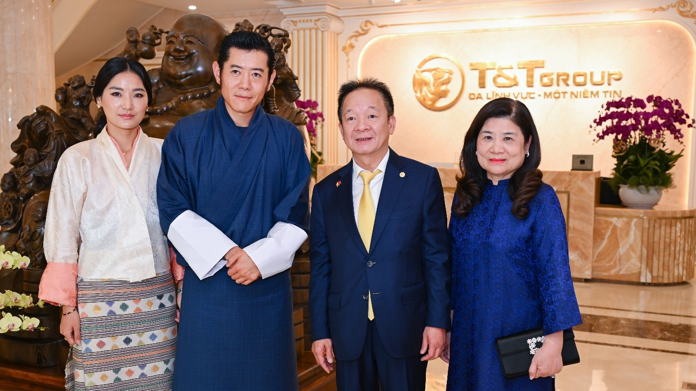 Quốc vương Bhutan và Hoàng hậu tới thăm Tập đoàn T&T Group