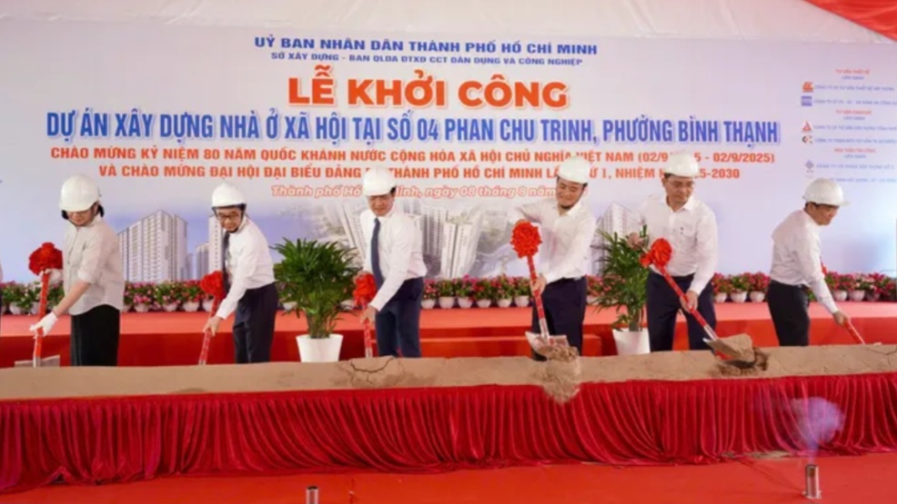 Khởi công khu nhà ở xã hội hơn 998 tỷ đồng phục vụ tái định cư rạch Xuyên Tâm