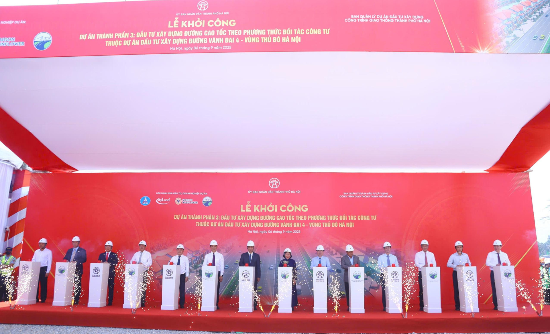 Hà Nội khởi công cao tốc trên Vành đai 4, vốn đầu tư hơn 56.000 tỷ đồng