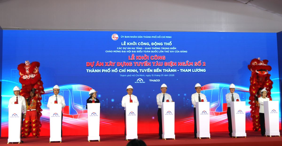 Khởi công Dự án xây dựng tuyến Metro số 2 (Bến Thành – Tham Lương)
