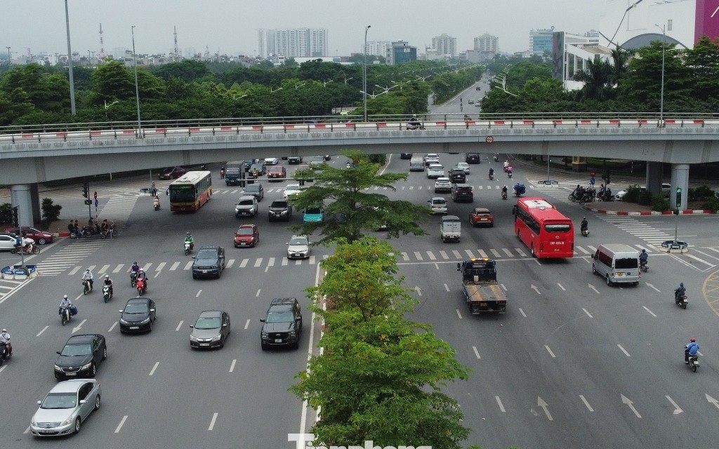 Từ ngày 25/1, thí điểm điều chỉnh giao thông nút giao Cổ Linh-Đàm Quang Trung