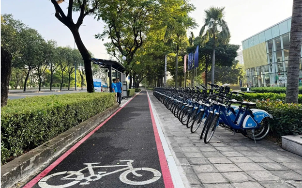 TP.HCM đưa vào sử dụng làn đường xe đạp đầu tiên trên đường Mai Chí Thọ