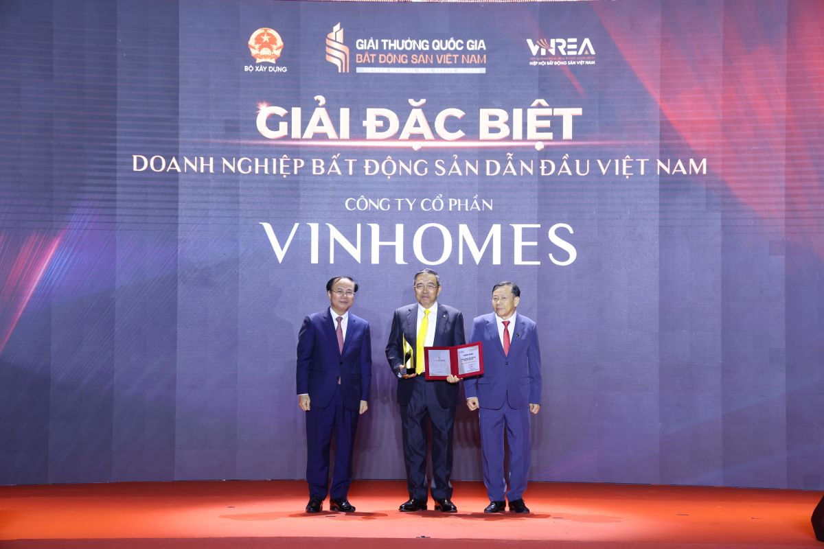Vinhomes nhận “siêu giải thường” – dẫn đầu thị trường bất động sản Việt Nam