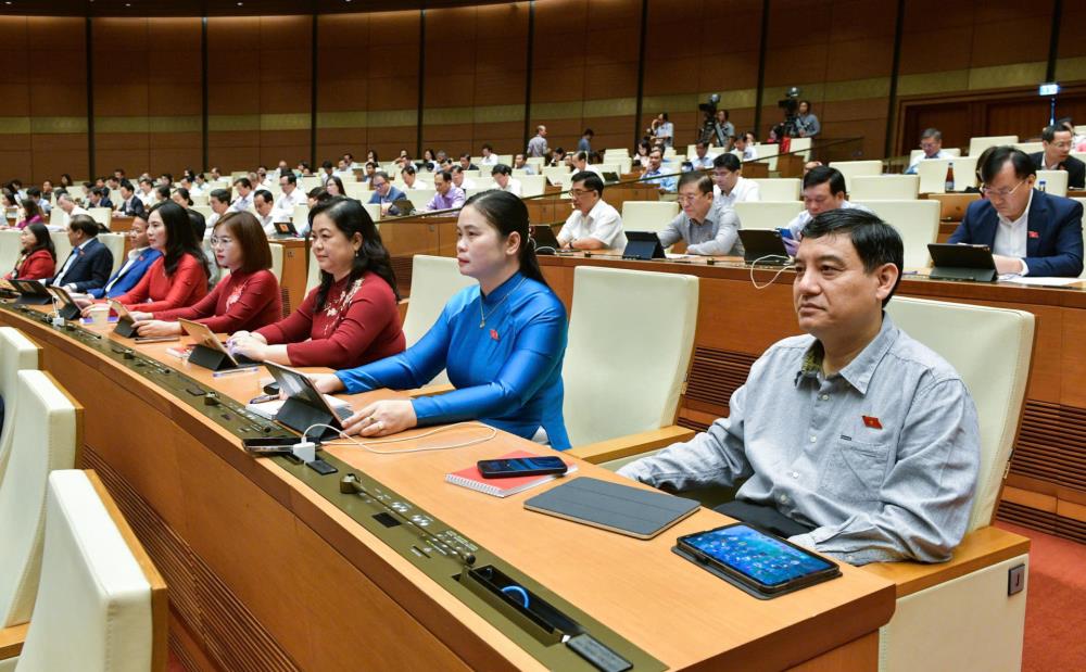 Các đại biểu tham dự phiên họp. (Ảnh: Quốc hội) Các đại biểu tham dự phiên họp. (Ảnh: Quốc hội)