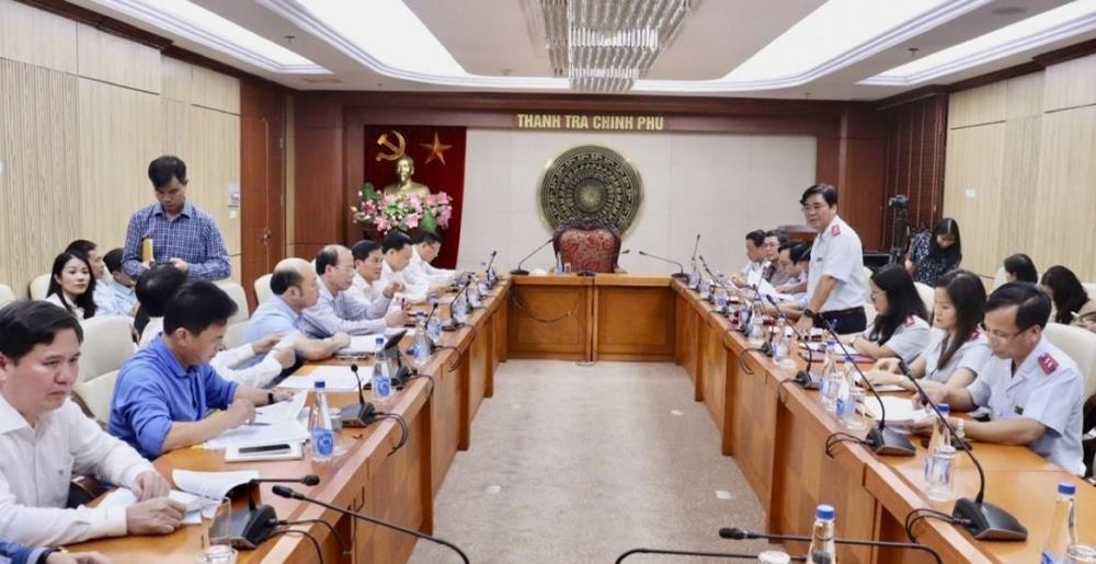 Toàn cảnh buổi công bố kết luận của Thanh tra Chính phủ. Toàn cảnh buổi công bố kết luận của Thanh tra Chính phủ.