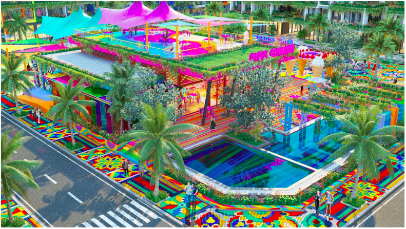 Phối cảnh một góc tại Trung Tâm dịch vụ Golden Hill Center, công trình trung tâm của dự án Flamingo Golden Hill ở Hà Nam. Phối cảnh một góc tại Trung Tâm dịch vụ Golden Hill Center, công trình trung tâm của dự án Flamingo Golden Hill ở Hà Nam.