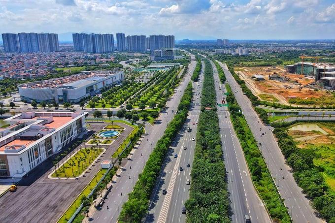 Cận cảnh Đại lộ “khổng lồ” với 16 làn xe, quy mô 7.000 tỷ đồng dài và rộng nhất Việt Nam - ảnh 4 Cận cảnh Đại lộ “khổng lồ” với 16 làn xe, quy mô 7.000 tỷ đồng dài và rộng nhất Việt Nam - ảnh 4