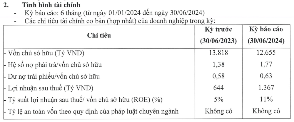 Một số chỉ tiêu về tình hình kinh doanh của Phú Mỹ Hưng. (Nguồn: HNX) Một số chỉ tiêu về tình hình kinh doanh của Phú Mỹ Hưng. (Nguồn: HNX)