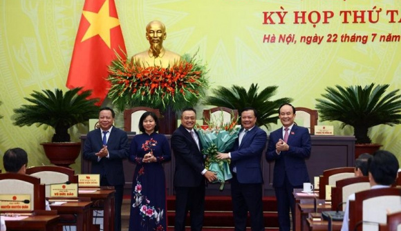 Ông Trần Sỹ Thanh làm Chủ tịch Hà Nội với 100% phiếu bầu