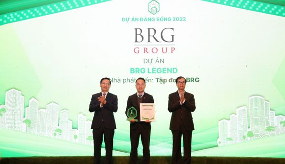 Tập đoàn BRG được vinh danh “Nhà phát triển dự án đáng sống” năm 2022