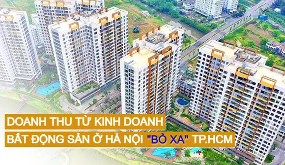 Doanh thu từ kinh doanh bất động sản ở Hà Nội “bỏ xa” TP.HCM