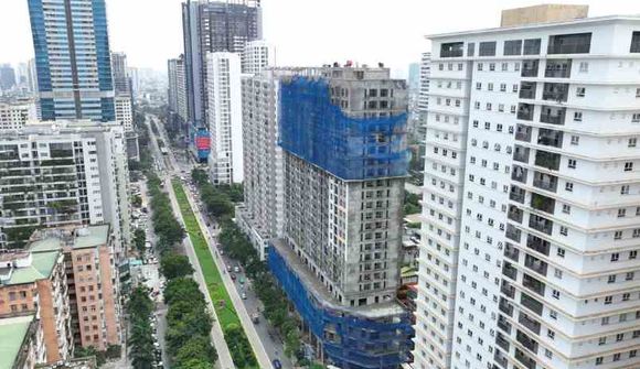 Mục sở thị dự án Handico Complex xây ở “rừng cao ốc” Lê Văn Lương, rao bán tới 85 triệu đồng/m2