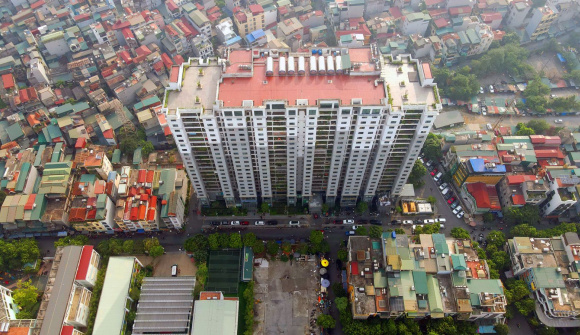 Cận cảnh tổ hợp cao 23 tầng Amber Riverside 622 Minh Khai vừa bị Thanh tra Chính phủ chỉ ra loạt sai phạm