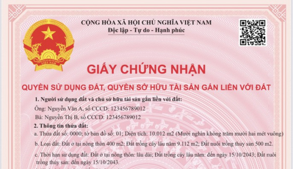 Đề xuất mẫu SỔ HỒNG, SỔ ĐỎ mới