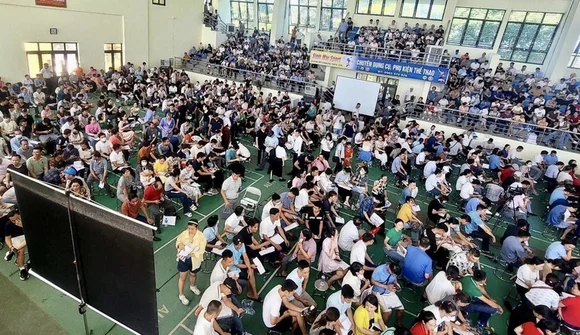 700 hồ sơ với 400 người đăng ký đấu giá 19 thửa đất, khởi điểm từ 7,3 triệu đồng/m2 ở huyện sắp lên quận của Hà Nội