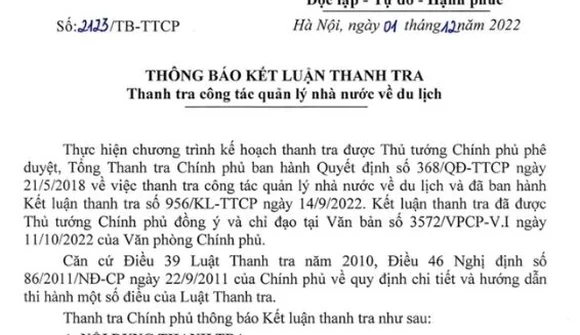 Thanh tra Chính phủ chỉ ra sai phạm tại 4 dự án bất động sản, du lịch ở Cần Thơ