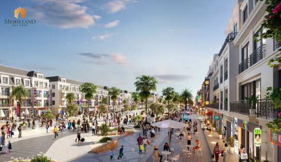 Thung lũng thung mại sầm uất tại MerryLand Quy Nhon