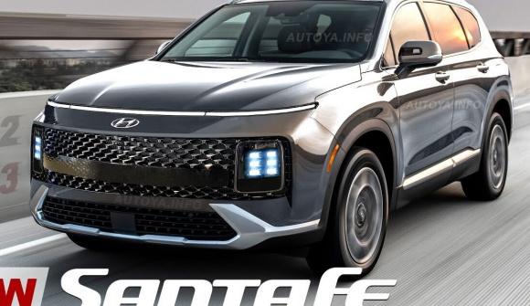 Hyundai Santa Fe thế hệ mới lộ phiên bản chạy thử