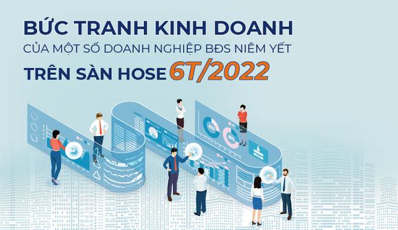 [Infographic] Các ông lớn bất động sản trên sàn HoSE kinh doanh ra sao trong 6T/2022