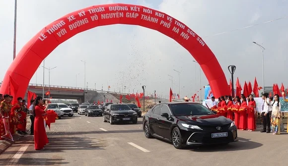 Thông xe đường hơn 650 tỷ đồng nối Khu đô thị vệ tinh Sóc Sơn với đường Võ Nguyên Giáp