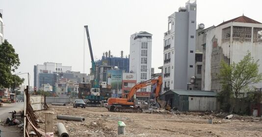 Hà Nội: Tuyến đường nghìn tỷ thi công trở lại sau nhiều năm “ngủ đông”