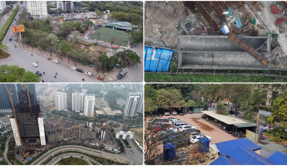 Cận cảnh loạt dự án của SHB, Vietcombank, Vietinbank… hoang hoá trên “đất vàng” Thủ đô không bị thu hồi