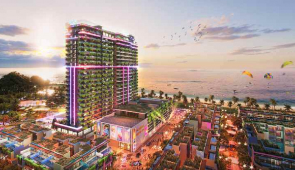 Hai công trình “trái tim” của dự án Flamingo Ibiza 1 được cất nóc và ra mắt hôm nay