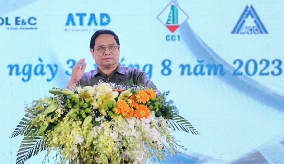 Thủ tướng Phạm Minh Chính bấm nút khởi công nhà ga sân bay Long Thành