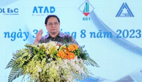 Thủ tướng Phạm Minh Chính bấm nút khởi công nhà ga sân bay Long Thành