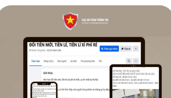 Cảnh giác trước các dịch vụ đổi tiền trên mạng xã hội dịp cận Tết Nguyên đán