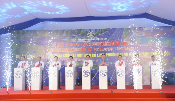 Khởi công xây dựng hầm chui tại nút giao Cổ Linh, chào mừng  71 năm Ngày Giải phóng Thủ đô