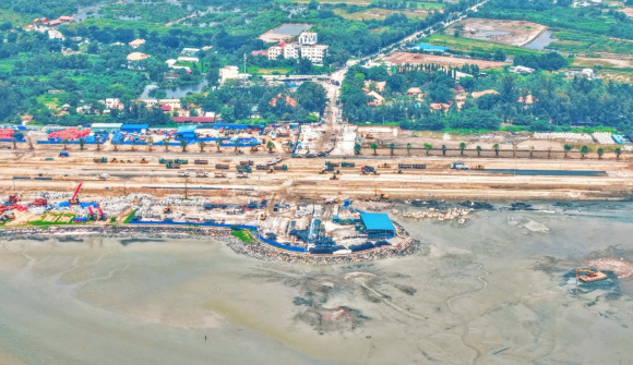 Vinhomes Cần Giờ sử dụng công nghệ san lấp lấn biển bền vững hàng đầu thế giới