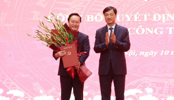 Đồng chí Nguyễn Đức Trung được phân công làm Phó Bí thư Thành ủy Hà Nội