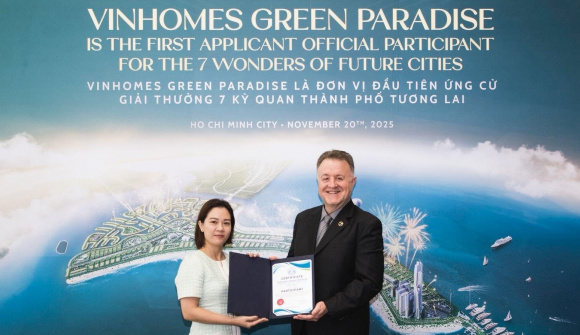 Vinhomes Green Paradise được công nhận là ứng viên đầu tiên của “7 kỳ quan đô thị tương lai” thế giới