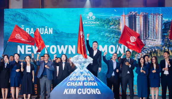 Bùng nổ tinh thần bứt phá trong lễ ra quân năm 2025  của tổ hợp căn hộ cao cấp Newtown Diamond tại Đà Nẵng