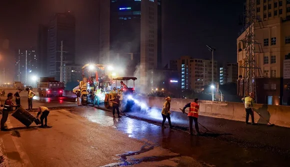 Hà Nội phân luồng phục vụ sửa chữa đường Vành đai 3 trên cao