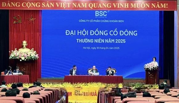 ĐHĐCĐ Chứng khoán BIDV (BSC): Lợi nhuận mục tiêu 560 tỷ đồng, dự kiến trả cổ tức tỷ lệ 10% trong năm 2025