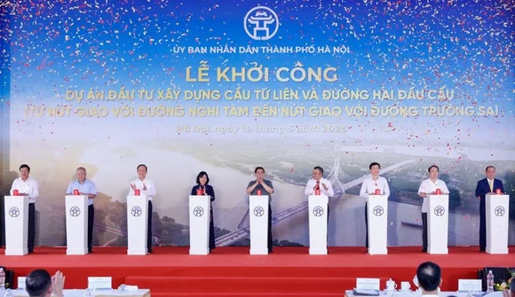 Thủ tướng phát lệnh khởi công cầu Tứ Liên gần 20.000 tỷ nối Đông Anh với nội thành Hà Nội