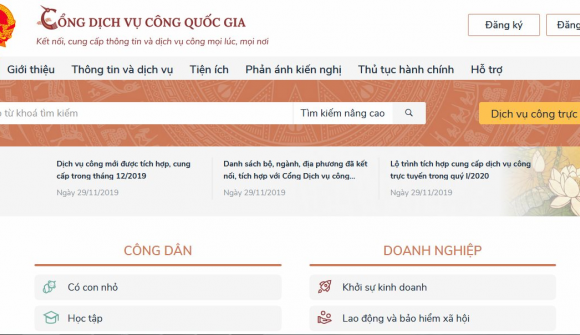 Triển khai Cổng Dịch vụ công quốc gia thành "một cửa số" duy nhất từ 18 giờ ngày 27/6