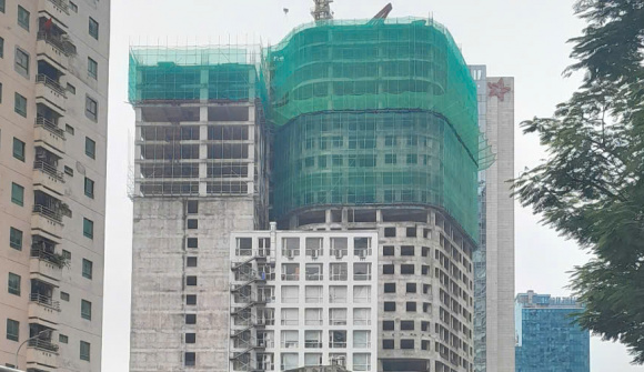 Manhattan Tower xây dang dở hàng chục năm trên “đất vàng” 21 Lê Văn Lương đang “hồi sinh” trở lại