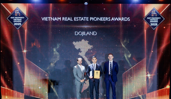 DOJILAND thắng lớn tại Dot Property Vietnam Awards 2025